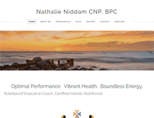 Tablet Screenshot of nathalieniddam.com